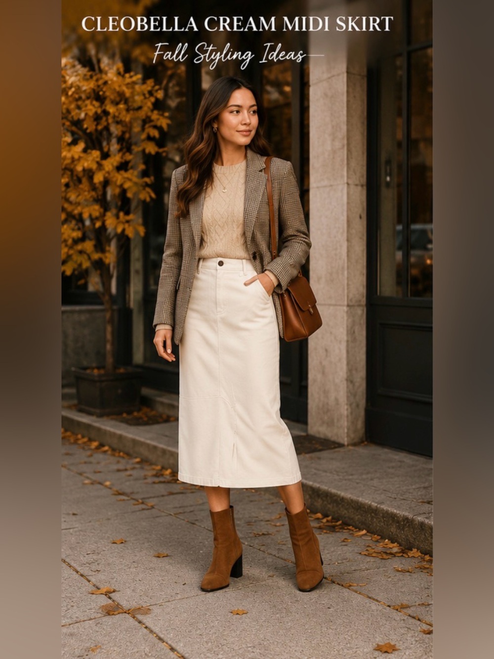 Cleobella Cream Midi Skirt